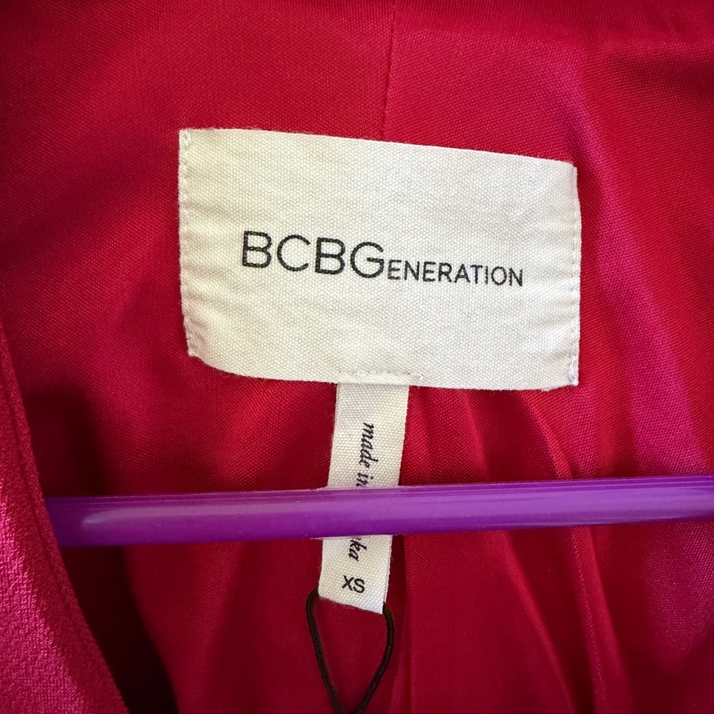 BCBGeneration Red Open-Front Tailored Blazer NWT - image 6